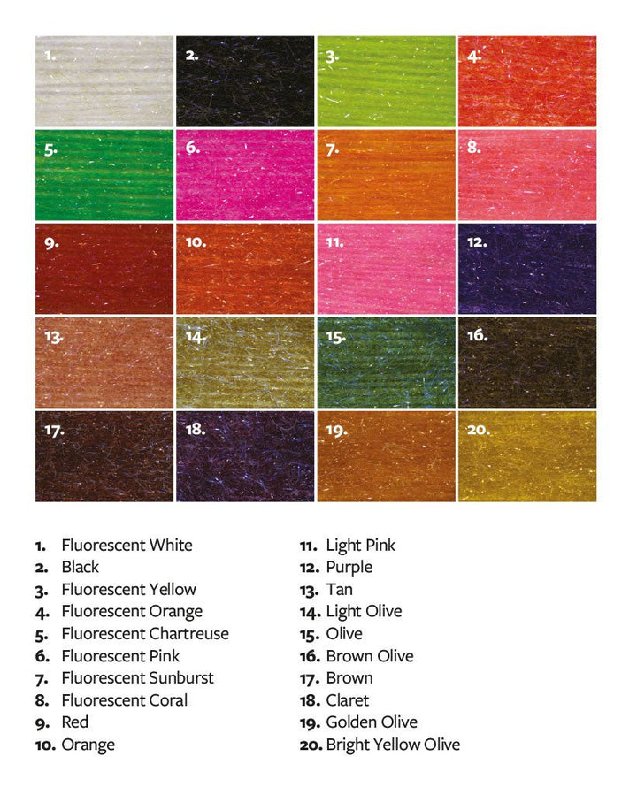 Fulling Mill UV Streamer Straggle - Yarn - Fly Fish Food