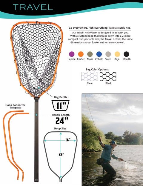 Rising Travel Net - Nets &amp; Accessories - Fly Fish Food