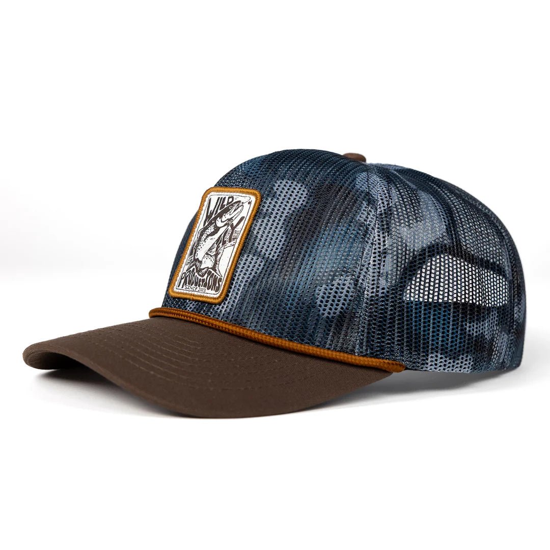 Wild Fly - Trout Badge All Mesh Hat - Camo - Hats - Fly Fish Food