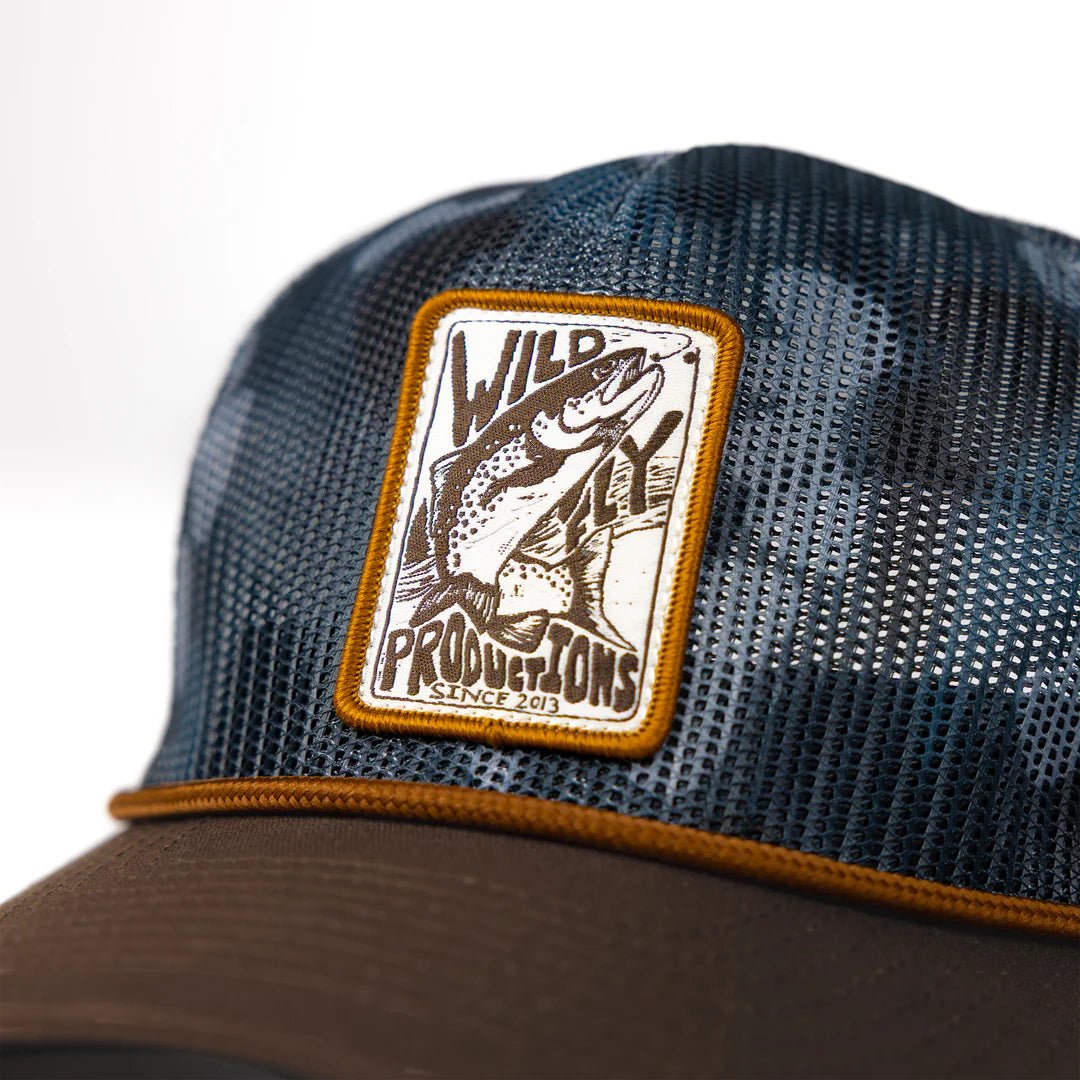 Wild Fly - Trout Badge All Mesh Hat - Camo - Hats - Fly Fish Food