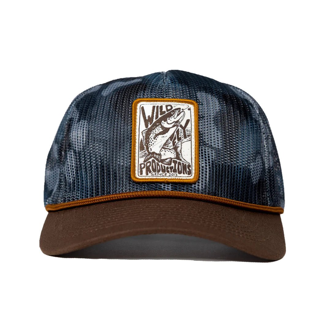 Wild Fly - Trout Badge All Mesh Hat - Camo - Hats - Fly Fish Food