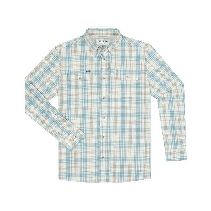 Poncho - The Nervous Water - Brown and Green Plaid - Apparel - Fly Fish Food