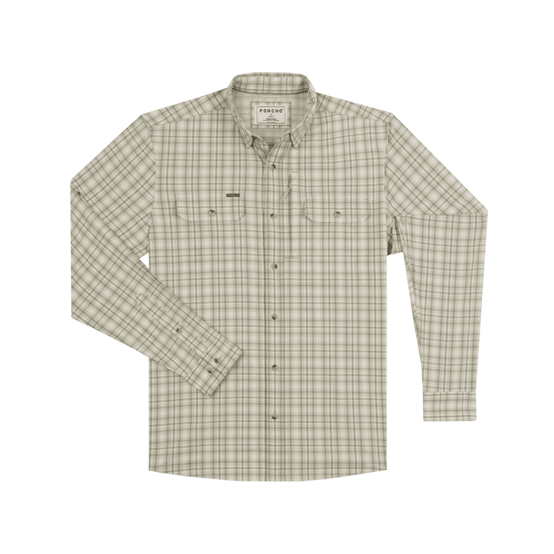 Poncho - The Swamp Boat - Green and Tan Plaid - Apparel - Fly Fish Food