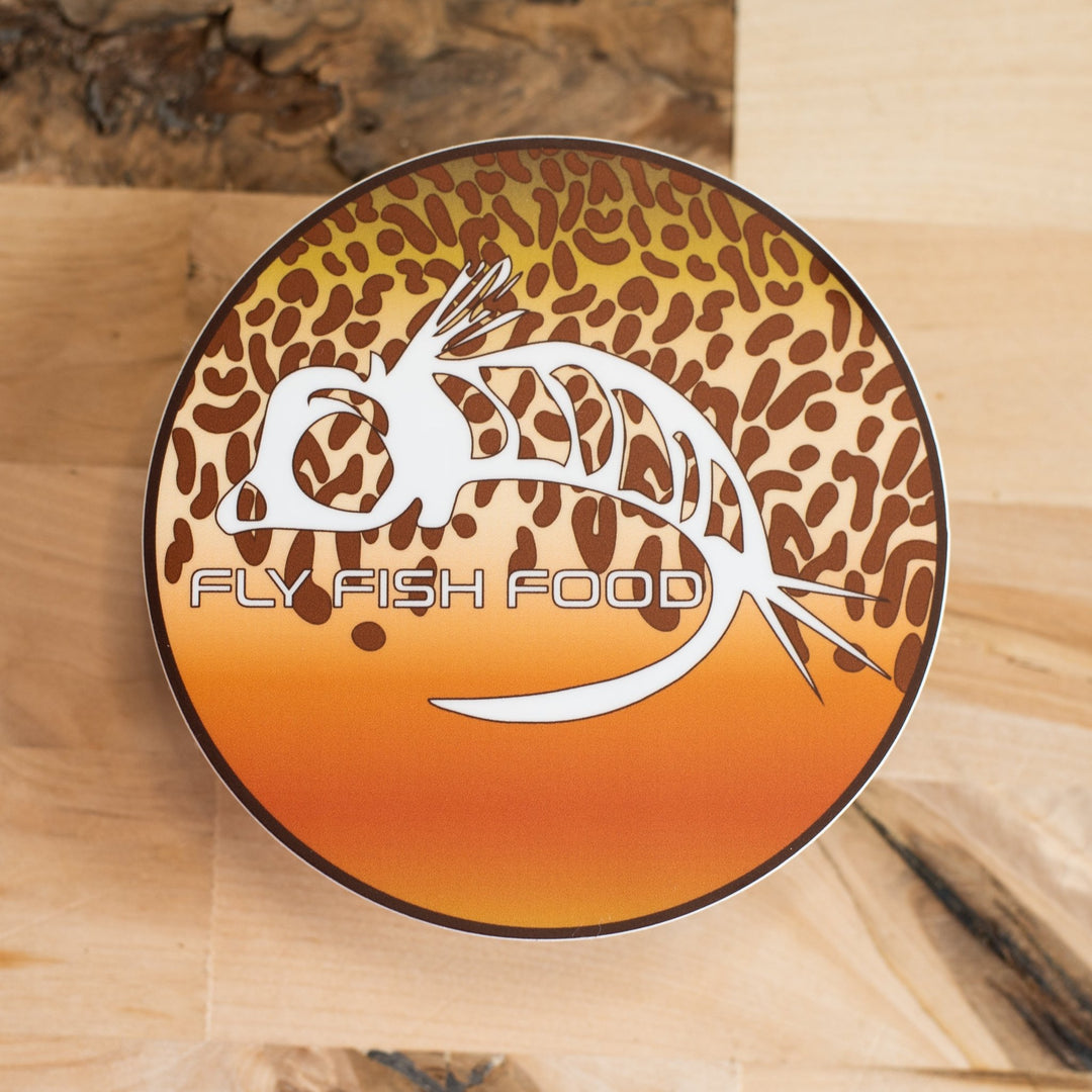 Fly Fish Food Sticker - Tiger Trout (4") - Stickers - Fly Fish Food