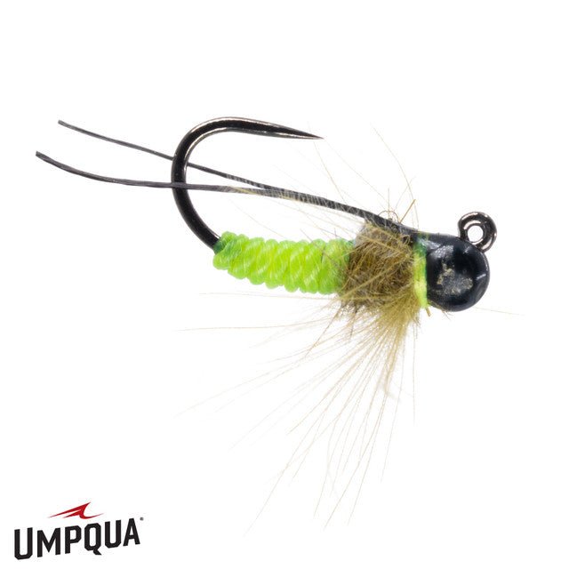 Twisted Caddis Tungsten Jigged - Green - Flies - Fly Fish Food