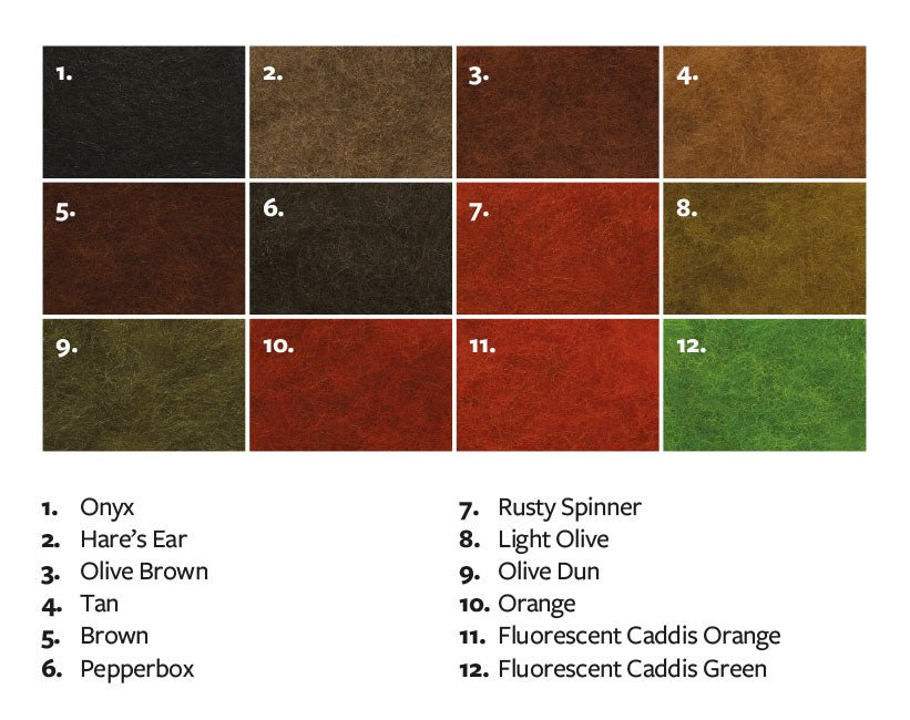 Fulling Mill Ultra Dry Dub - Dubbing - Fly Fish Food