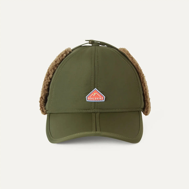 Sealskinz - Upton Waterproof Extreme Cold Weather Puffer Hat - Olive - Apparel - Fly Fish Food