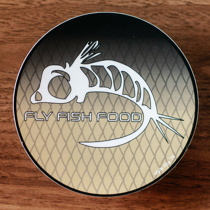 Fly Fish Food Sticker - White Fish (4") - Stickers - Fly Fish Food