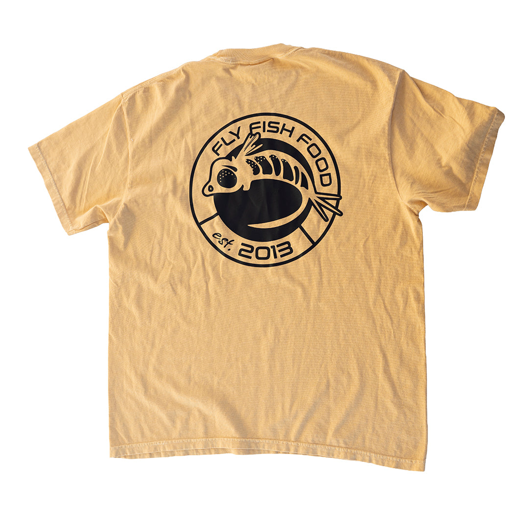 Fly Fish Food Anniversary Logo Shirt - Yellow