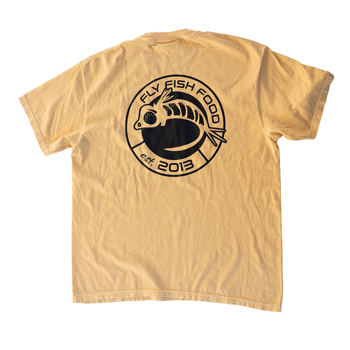 Fly Fish Food Anniversary Logo Shirt - Yellow