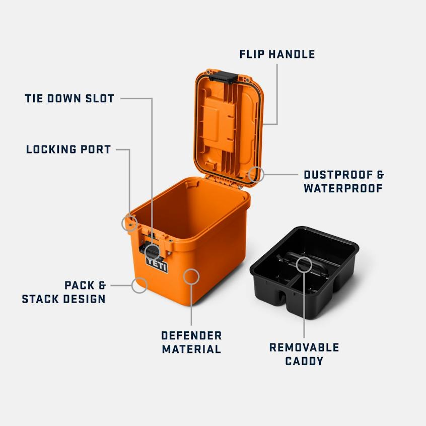 LoadOut GoBox 15 Gear Case King Crab Orange