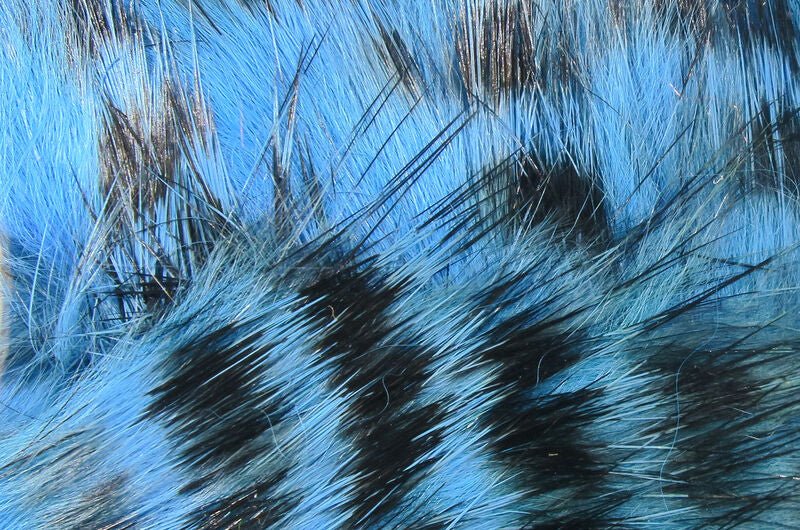 Black Barred Rabbit Strips - Hair & Fur - Fly Fish Food