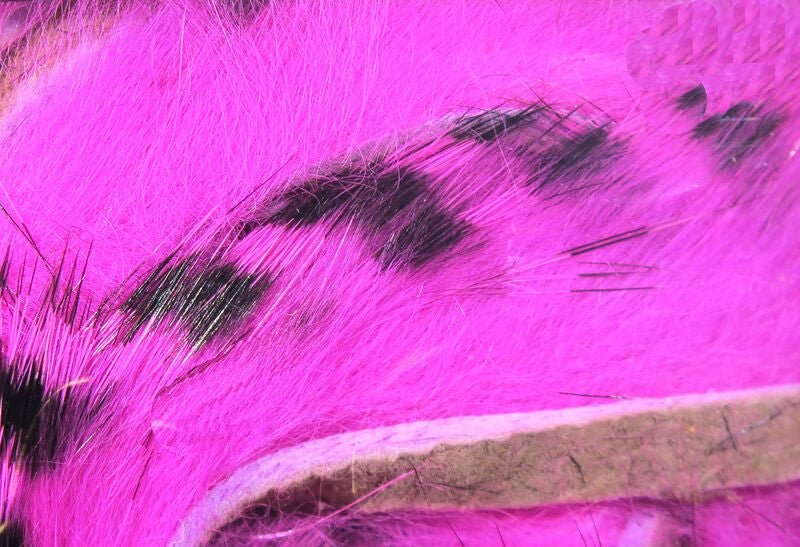 Black Barred Rabbit Strips - Hair & Fur - Fly Fish Food