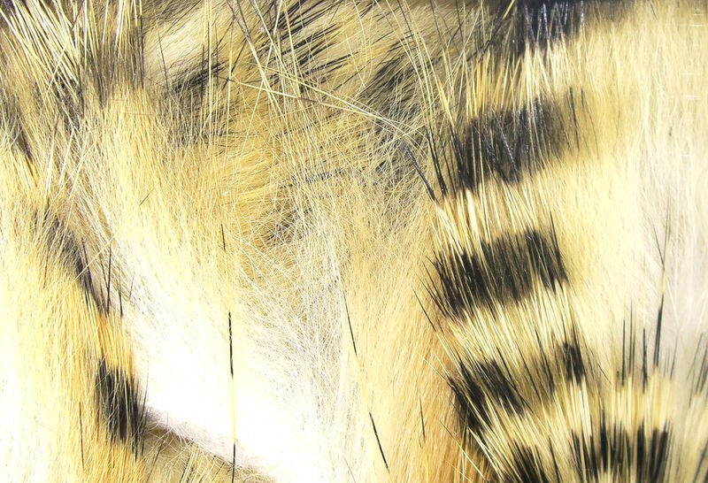 Black Barred Rabbit Strips - Hair & Fur - Fly Fish Food