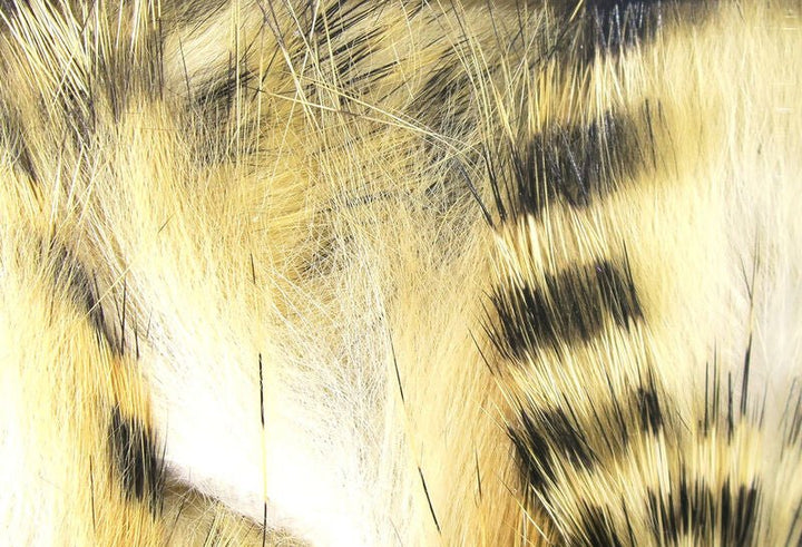 Black Barred Rabbit Strips - Hair &amp; Fur - Fly Fish Food