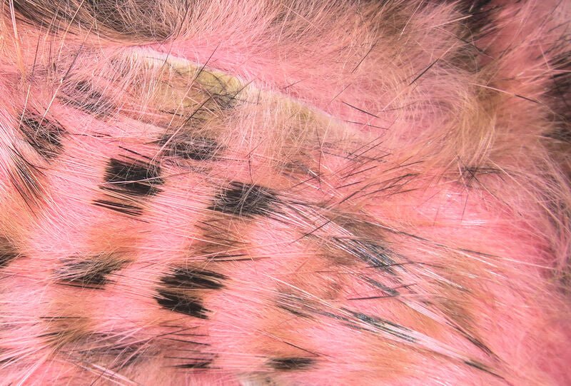 Black Barred Rabbit Strips - Hair &amp; Fur - Fly Fish Food
