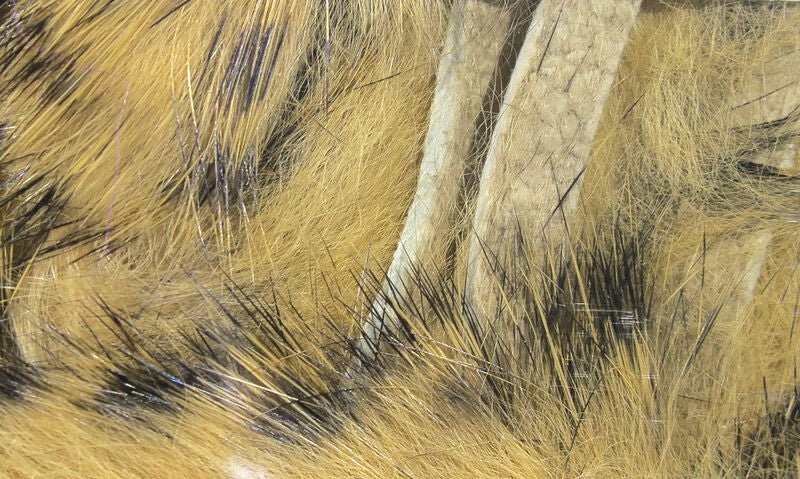 Black Barred Rabbit Strips - Hair & Fur - Fly Fish Food