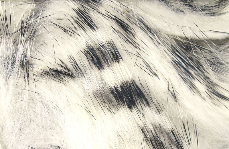 Black Barred Rabbit Strips - Hair & Fur - Fly Fish Food