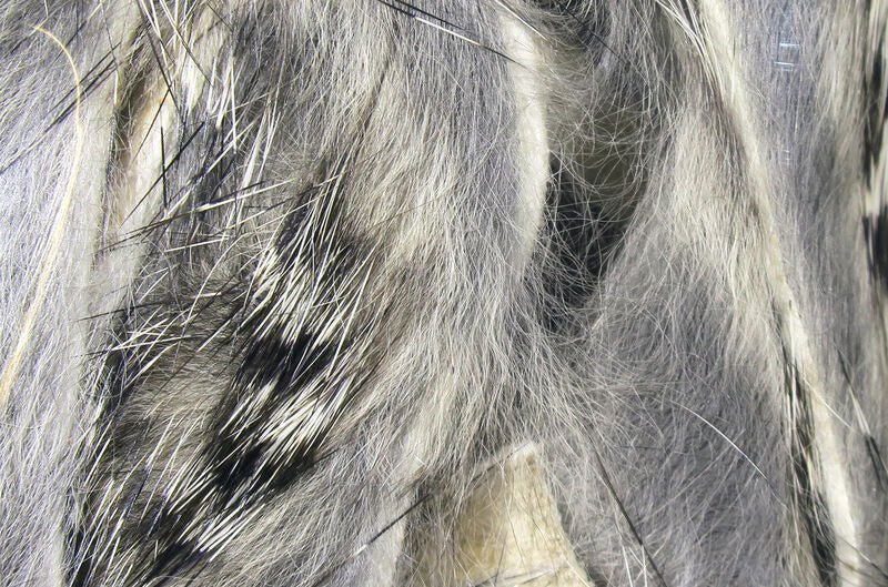 Black Barred Rabbit Strips - Hair & Fur - Fly Fish Food