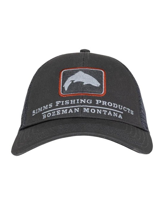 Simms Trout Icon Trucker Hat - Carbon - Hats - Fly Fish Food