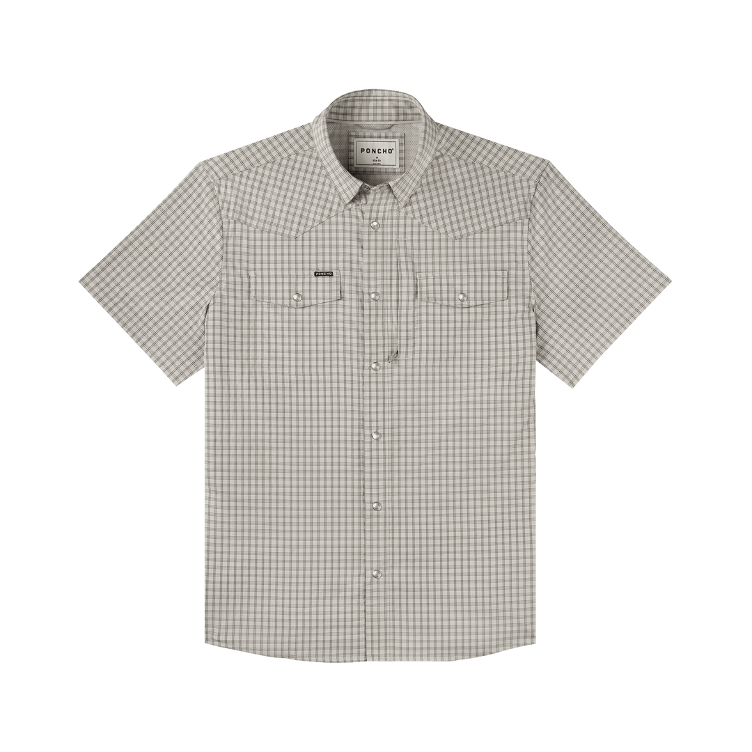 Poncho - The Childress - Brown/Tan/Grey Plaid - Apparel - Fly Fish Food