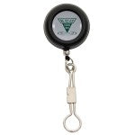 Pin-On-Reel, Black, Nylon Cord, "8" Ring