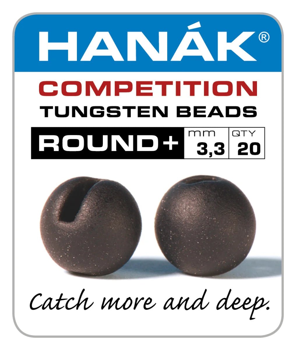 Hanak Round+ Slotted Matte Tungsten Beads - Beads - Fly Fish Food