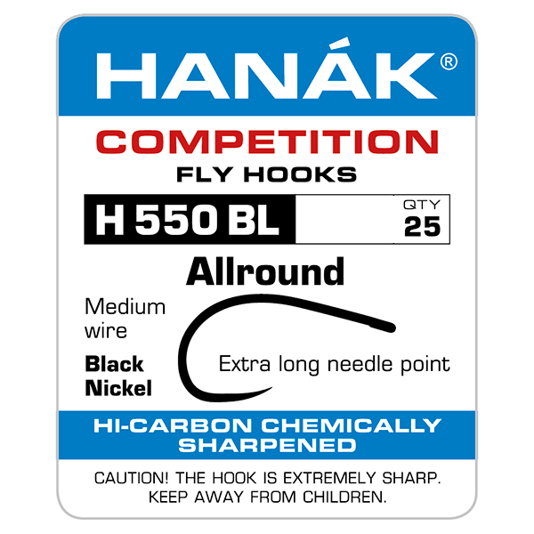Hanak H 550 BL Allround Long Shank - Hooks &amp; Shanks - Fly Fish Food