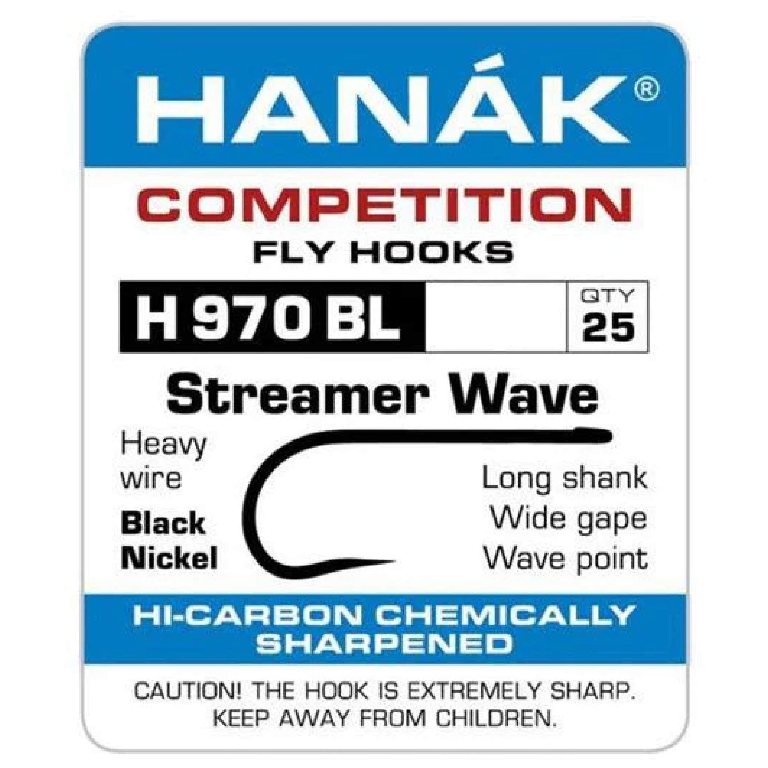 Hanak H 970 BL Streamer Wave Hooks - Hooks & Shanks - Fly Fish Food