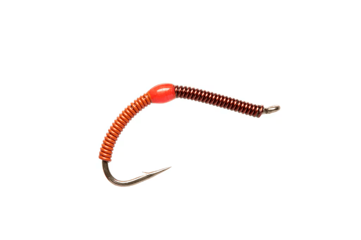 Wire Worm Red &amp; Copper Brown - Flies - Fly Fish Food