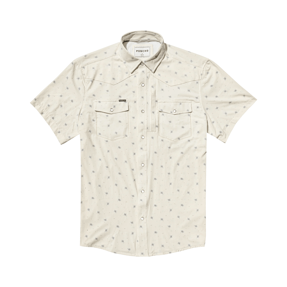 Poncho - The Llano - Floral Print Off - White - Apparel - Fly Fish Food