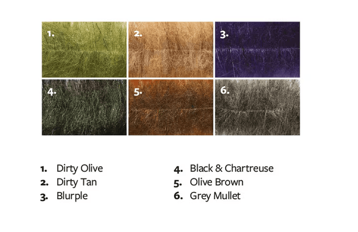Fulling Mill Flashy Craft Brush Long - Synthetic Fibers &amp; Flash - Fly Fish Food