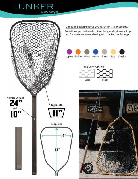 Rising Lunker Net - Package - Nets & Accessories - Fly Fish Food