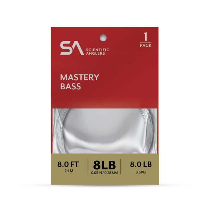 Scientific Anglers Mastery Bass Leader - 3 Pack - Tippet, Leader & Accessories - Fly Fish Food