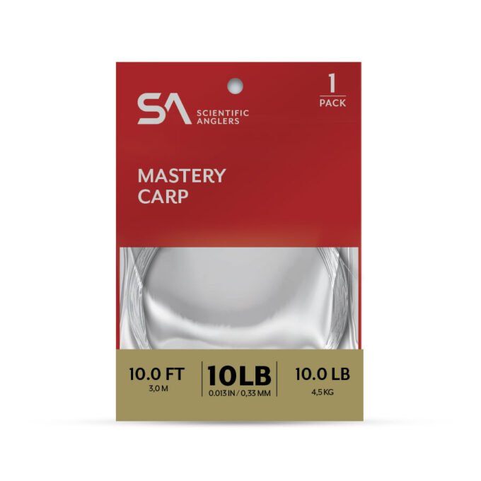 Scientific Anglers Mastery Carp Leader - 1 Pack - Tippet, Leader &amp; Accessories - Fly Fish Food