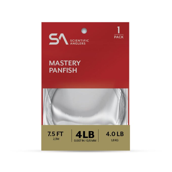Scientific Anglers Mastery Panfish Leader - 1 Pack - Tippet, Leader &amp; Accessories - Fly Fish Food