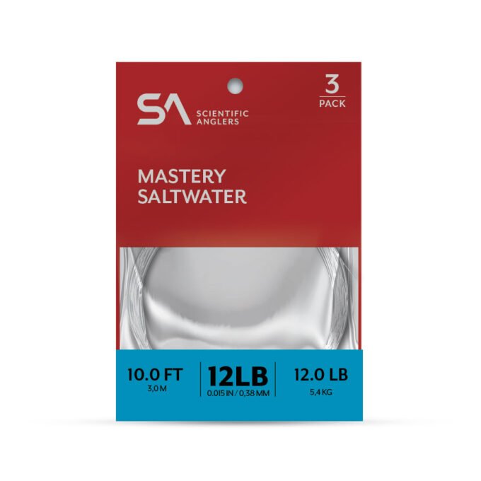 Scientific Anglers Mastery Saltwater Leader - 3 Pack - Tippet, Leader &amp; Accessories - Fly Fish Food