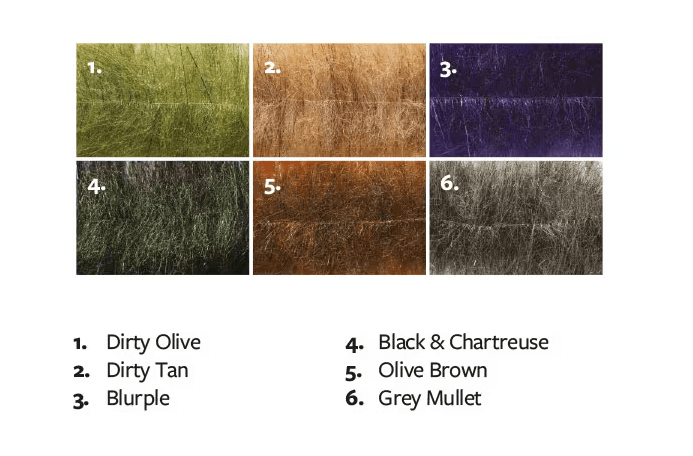 Fulling Mill Flashy Craft Brush Medium - Synthetic Fibers &amp; Flash - Fly Fish Food