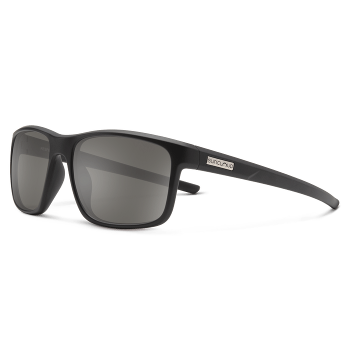 Suncloud Respek - Matte Black - Polarized Gray - Sunglasses - Fly Fish Food