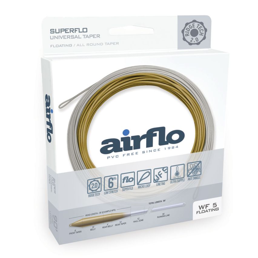 Airflo Superflo Ridge 2.0 Universal Taper - Lichen/Driftwood - Fly Lines - Fly Fish Food