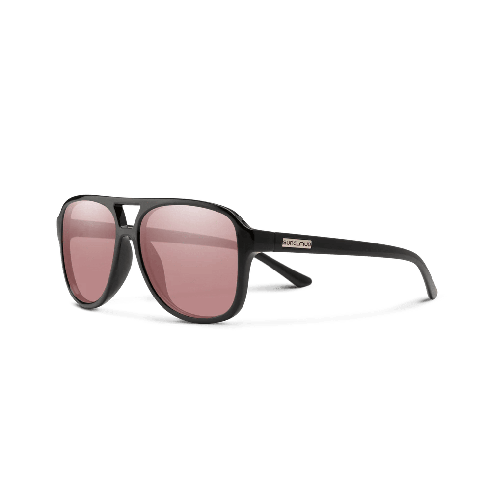 Suncloud Sandy - Black - Polarized Low Light Rose Lens - Sunglasses - Fly Fish Food