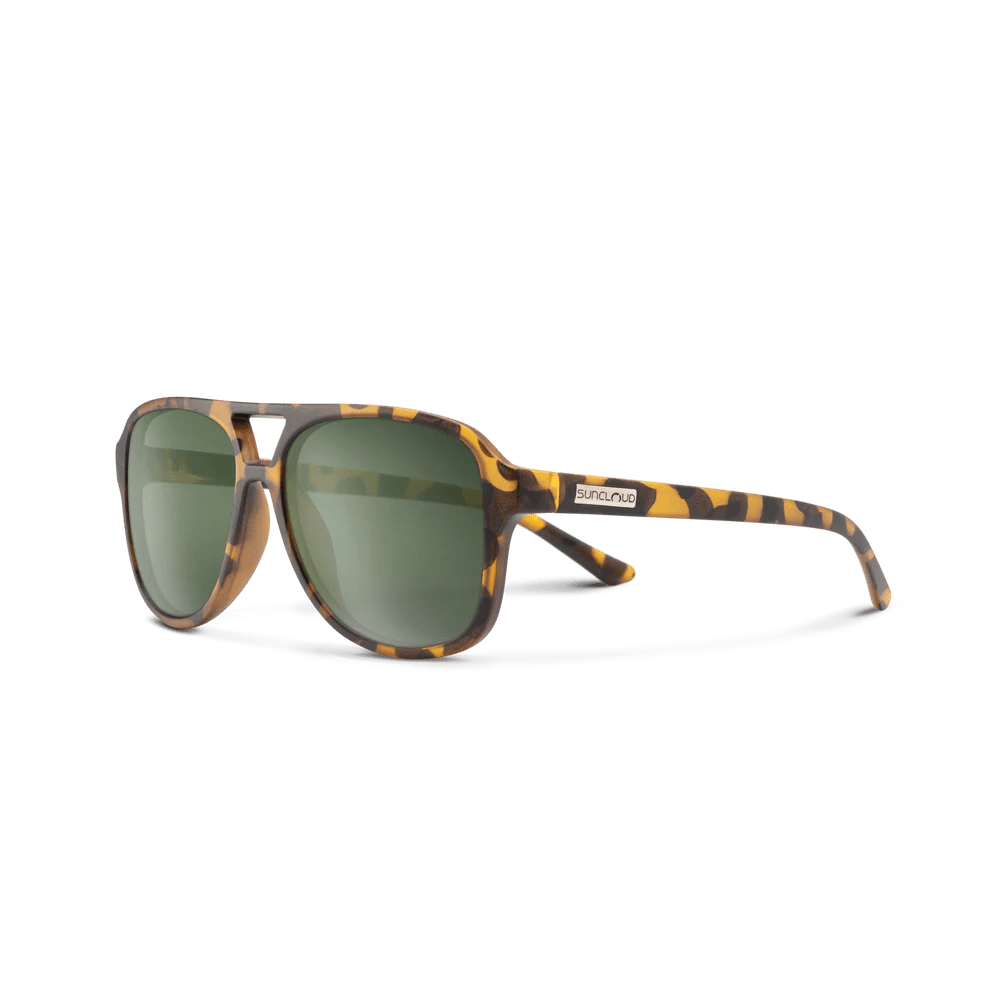 Suncloud Sandy - Matte Yellow Tortoise - Polarized Gray Green Lens - Sunglasses - Fly Fish Food