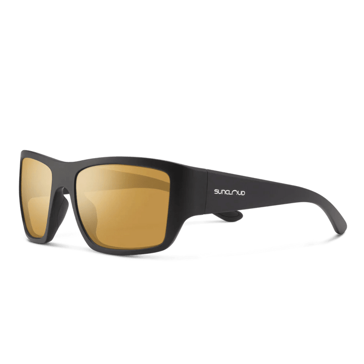 Suncloud Sculpin - Matte Black - Polarized Sienna Mirror Lens - Sunglasses - Fly Fish Food