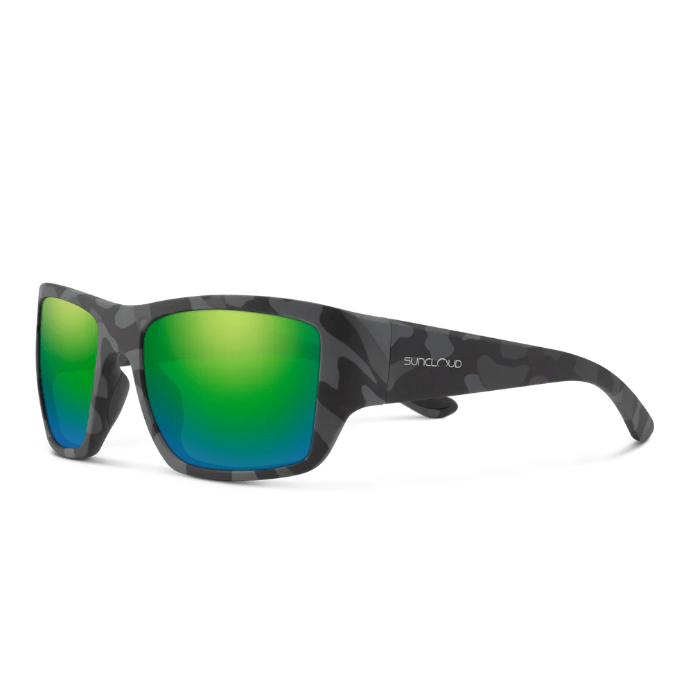 Suncloud Sculpin - Matte Stonefish - Polarized Green Mirror Lens - Sunglasses - Fly Fish Food