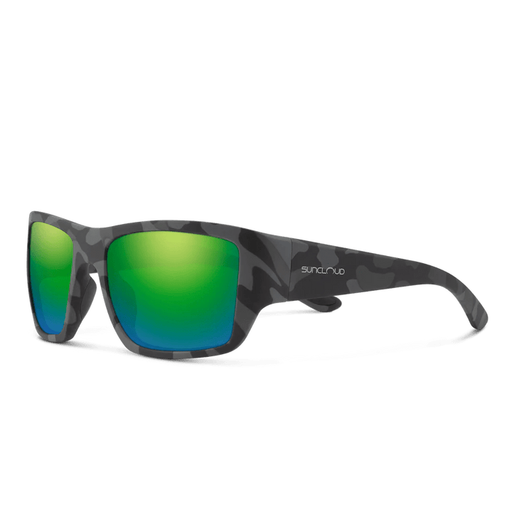 Suncloud Sculpin - Matte Stonefish - Polarized Green Mirror Lens - Sunglasses - Fly Fish Food