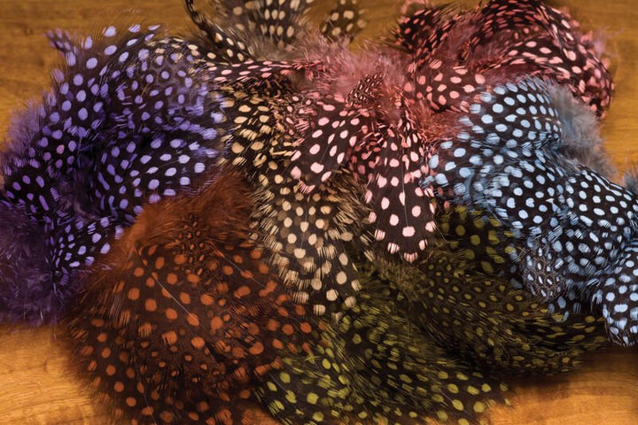 Strung Guinea Feathers - Feathers &amp; Marabou - Fly Fish Food