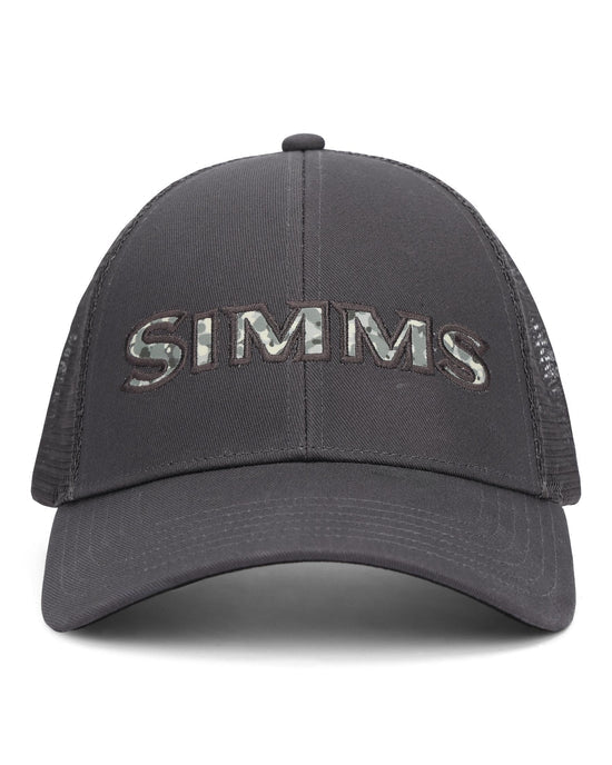 Simms Single Haul Trucker - Back Eddy Camo Fill - Slate - Hats - Fly Fish Food