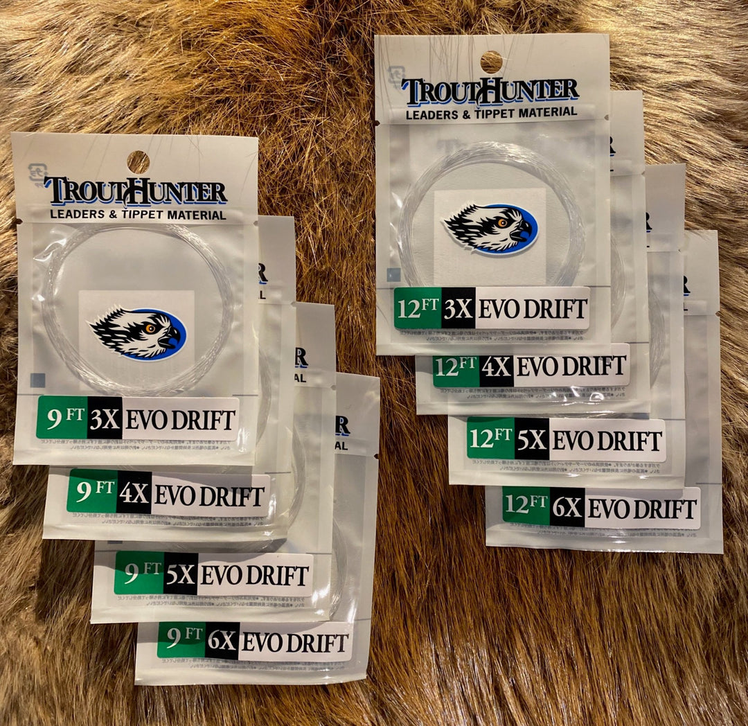 Trout Hunter EVO Drift Leader with Loop - Tippet, Leader &amp; Accessories - Fly Fish Food