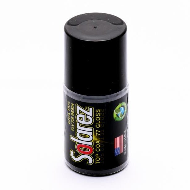 Solarez Top Coat 77 Gloss 0.5 Fl. Oz. Bottle with Applicator - UV Resin &amp; Adhesives - Fly Fish Food