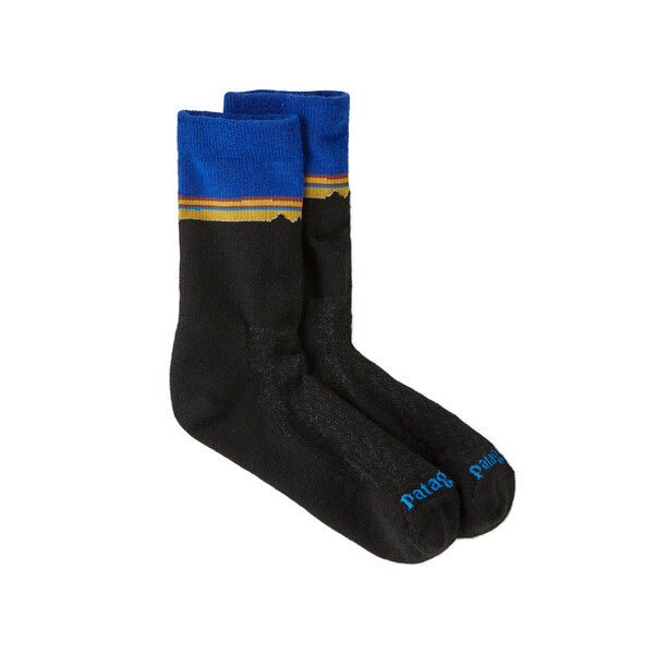 Patagonia - Merino Wool Blend Crew Socks - Classic Fitz Roy: Viking Blue - Apparel - Fly Fish Food